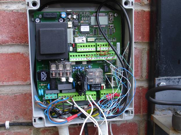 single & double gate operation motor box wiring 